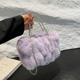 Winter Pleated Cloud Bag Crossbody Plush Bag_Cwab3922
