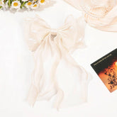 SHINY SILK RIBBON BOW HAIRPIN_CWAHA1631