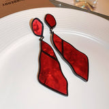 TEMPERAMENT GEOMETRIC TRAPEZOIDAL EARRINGS_CWAJE2053