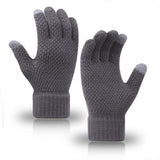 MEN WOMEN KNIT GLOVES WARM THICK TOUCH TIPS_CWAG0224