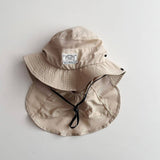 REMOVABLE CHILDRENS COLOR BLOCK BUCKET HAT_CWAH2870