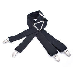 SOLID COLOR ELASTIC ADULT SUSPENDER CLIP_CWMM1110