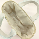 SIMPLE PORTABLE SOLID COLOR STRAW BAG_CWAB2093