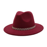 Unisex Vintage Wool Fedorahat British Ethnic Style_Cwah04392