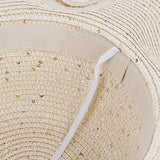 Women Casual Visor Dome Wave Brim Straw Hat_Cwah1197