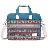 NEW ETHNIC PRINT CANVAS LAPTOP BAG_CWAB3320