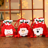 CHRISTMAS BRUSHED CLOTH CANDY TOTE BAG GIFT BAG_CWMM1907
