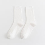 NEW ALL MATCH DOUBLE NEEDLE MID CALF SOCKS_CWMS1347