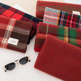 Cwasc2723_Christmas Plaid Atmosphere Warm Scarf