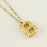 18K GOLD 26 LETTER PENDANT NECKLACE_CWAJE0676