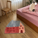 CUTE HOUSE PLUSH RUG SOFT MAT FOR KIDS BEDROOM_CWMM7385