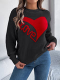 Valentines Day Love Long-Sleeved Pullover