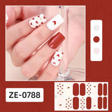 Valentine Pink Heart Lip Nail Stickers_Cwmm11217