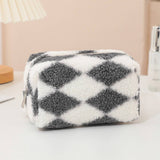CHECKERBOARD LARGE CAPACITY MAKEUP BAG STORAGE BAG_CWAB1212