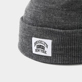 Brooklyn Label Cuffed Knit Beanie Unisex_Cwah04638