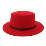 NEW STYLE FLAT TOP FLAT BRIM HAT JAZZ HAT_CWAH1781