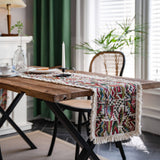 TASSEL DETAILED MULTI PATTERN TABLE RUNNER_CWMM0027