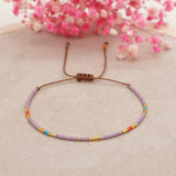 HAND WOVEN MILLET BEADED STACKING BRACELET_CWMM3799