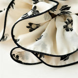 Large Floral Chiffon Scrunchie Ponytail Holder_Cwaha07523
