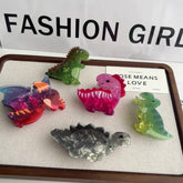NEW COLORFUL GRADIENT DINOSAUR HAIR CLAW CLIP_CWAHA5824
