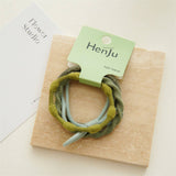 4 PIECES OF CANDY COLORED SIMPLE HAIR TIES_CWAHA1130