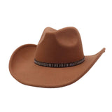 Unisex Cowboy Fedora Ethnic Style Hat_Cwah04407