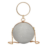 DIAMOND STUDDED SPHERICAL EVENING BAG CLUTCH _CWAB3247