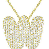 26 LETTERS NECKLACE COPPER ZIRCONIA PENDANT_CWMM5864