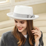 Womens Vintage Wide-Brimmed Fedora Fashion Hat_Cwah1974