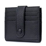 COWHIDE LEATHER SHORT ULTRA THIN SMALL WALLET_CWAB3817