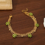 18K STAINLESS STEEL FLOWER BRACELET_CWMM3729