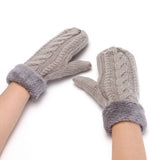 ADULT KNITTED MITTENS WITH PLUSH RABBIT GLOVES_CWAG0253