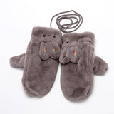 Winter Cute Rabbit Halter Full Finger Gloves_Cwag0258