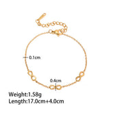 Zircon & Pearl Chain Bracelet In Stainle Steel_Cwaje4658