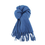 THICK MOHAIR SCARF WINTER TASSEL WRAP FOR WOMEN_CWASC1099