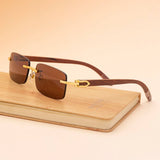 FRAMELESS ORIGINAL WOOD LEG SLINGSHOT SUNGLASSES_CWASG0623