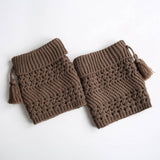 NEW CHRISTMAS FOLDED HOLE TWILL TASSEL SOCKS_CWMS0747