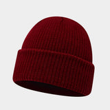 Vintage Knit Dome Skull Cap Warm Short Beanie Hat_Cwah04690