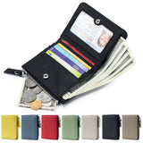Ultra-Thin Short Card Holder Genuine Leather Wallet_Cwab3704