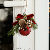 Cwmm10364_Christmas Bell Antler Bow Pinecone Tree Ornaments