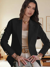Fashionable And Elegant Solid-Color Lapel Blazer