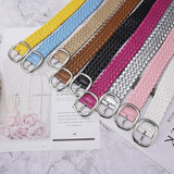 BRAIDED BELT IN BRIGHT CANDY COLOR FOR WOMEN_CWASC0570