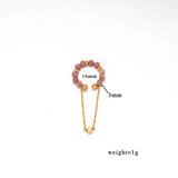 NATURAL STONE EAR CUFF FOR NON PIERCED EARS_CWMM7540