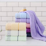 PURE COLOR COTTON QUALITY FLOWER THICK WOOL TOWEL_CWMM2299