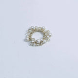 SIMPLE CUTE HAIR TIE SWEET WRINKLED PEARL ELASTIC_CWAHA6772