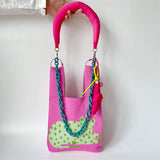 Adjustable Knitted Shoulder Strap Chain Bag Strap_Cwmm1071