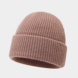 Vintage Knit Dome Skull Cap Warm Short Beanie Hat_Cwah04690