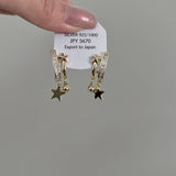 Unique Five-Pointed Star Clip Earrings