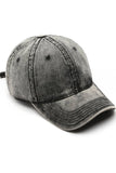 Washed Denim Solid Baseball Cap Street Style_Cwah0527