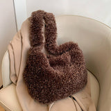 Winter Imitation Lambswool Shoulder Plush Bag_Cwab4010
